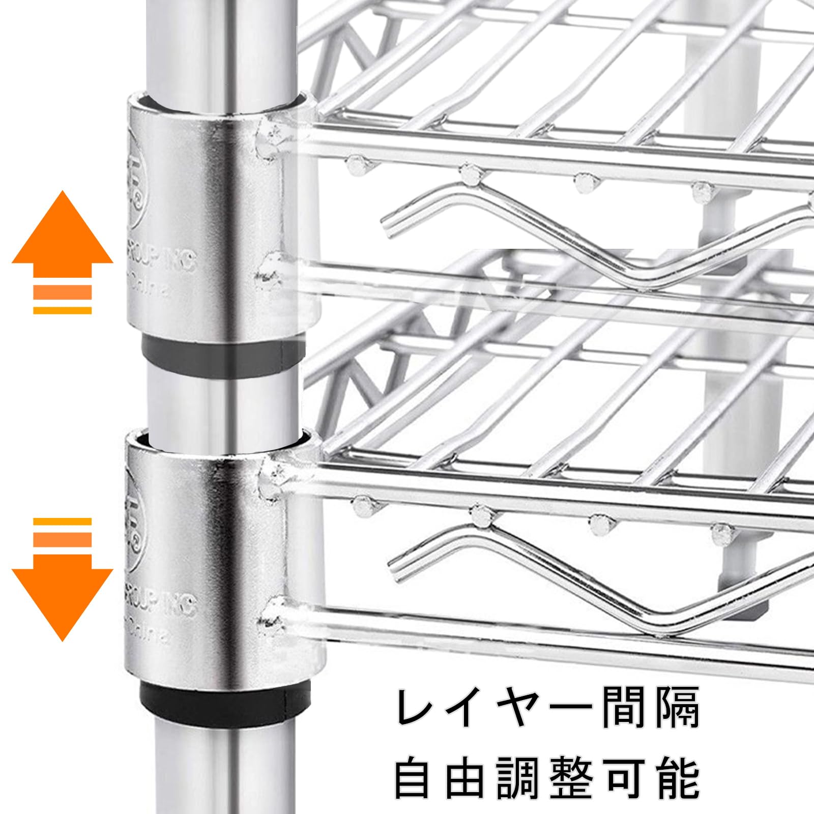 スチールラック（パイプ直径25mm） Amazon｜やぬき 48組96個セット メタルラック パーツ ポール径